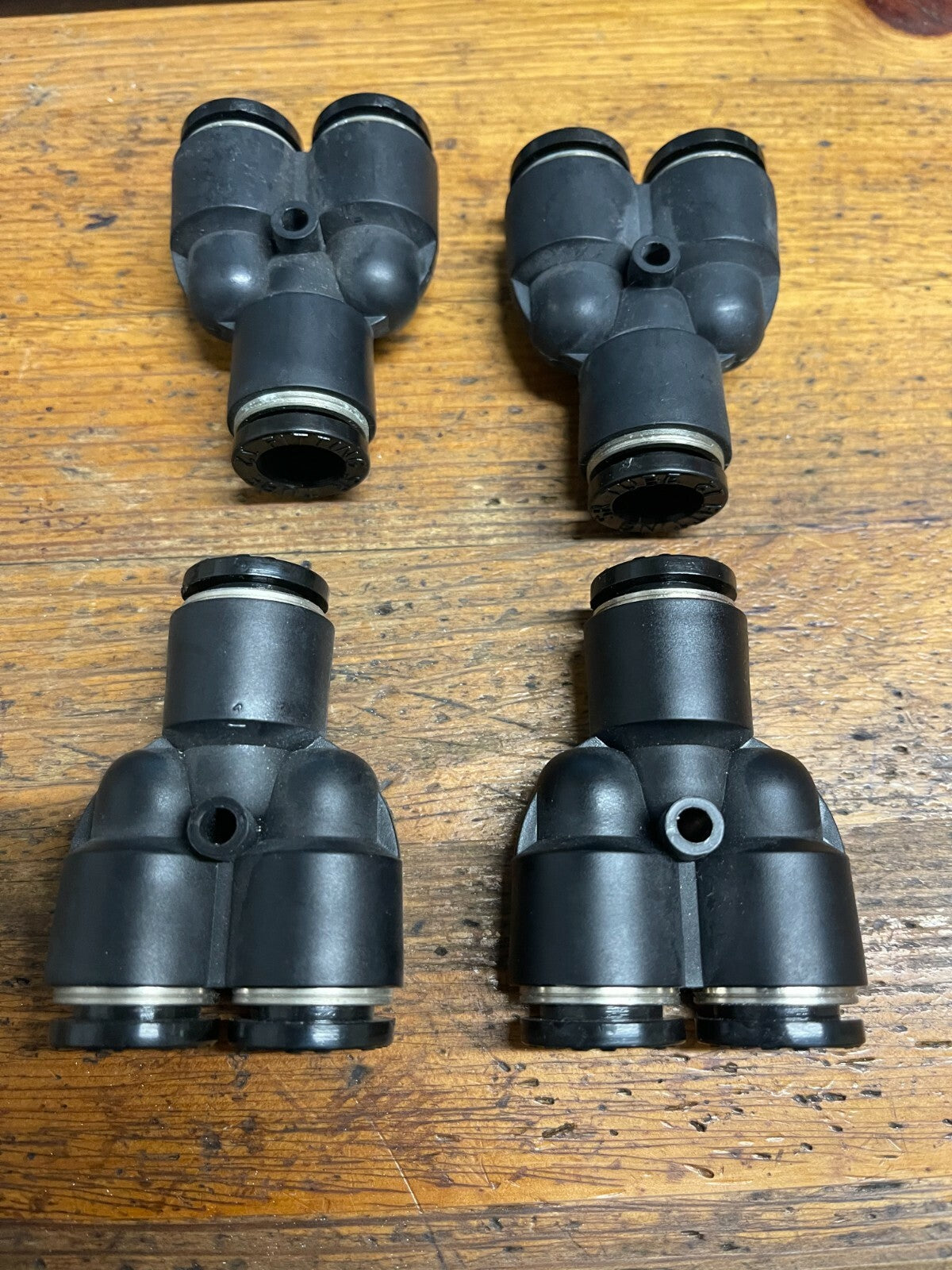 12mm 2 Way Divider Y Push Fit Fitting Connector SR TUBE pack of 4