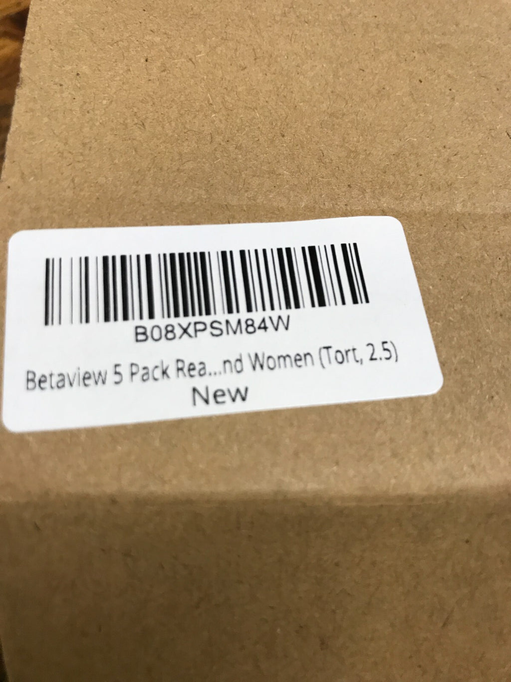 Betaview Reading Glasses Brown Frames 2.5 with pouch and cords pack of 5