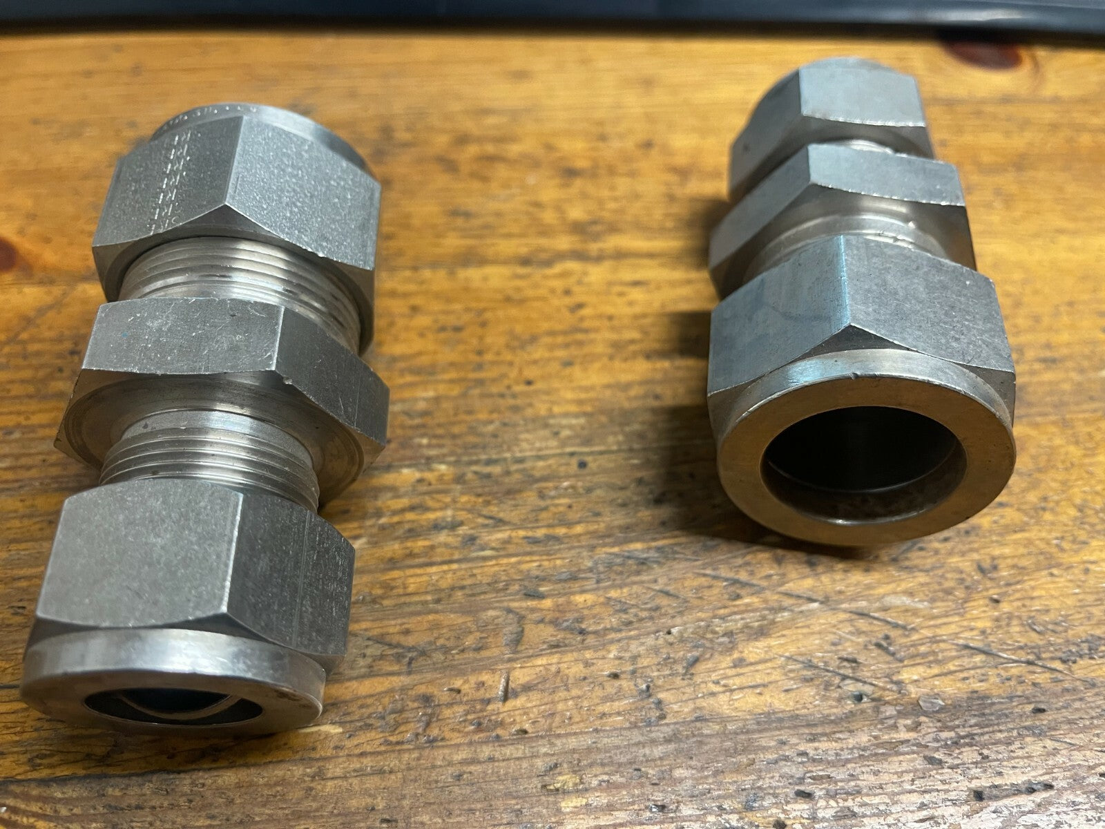 1" x 3/4 Stainless Steel Compression Fittings 316 pack of 2