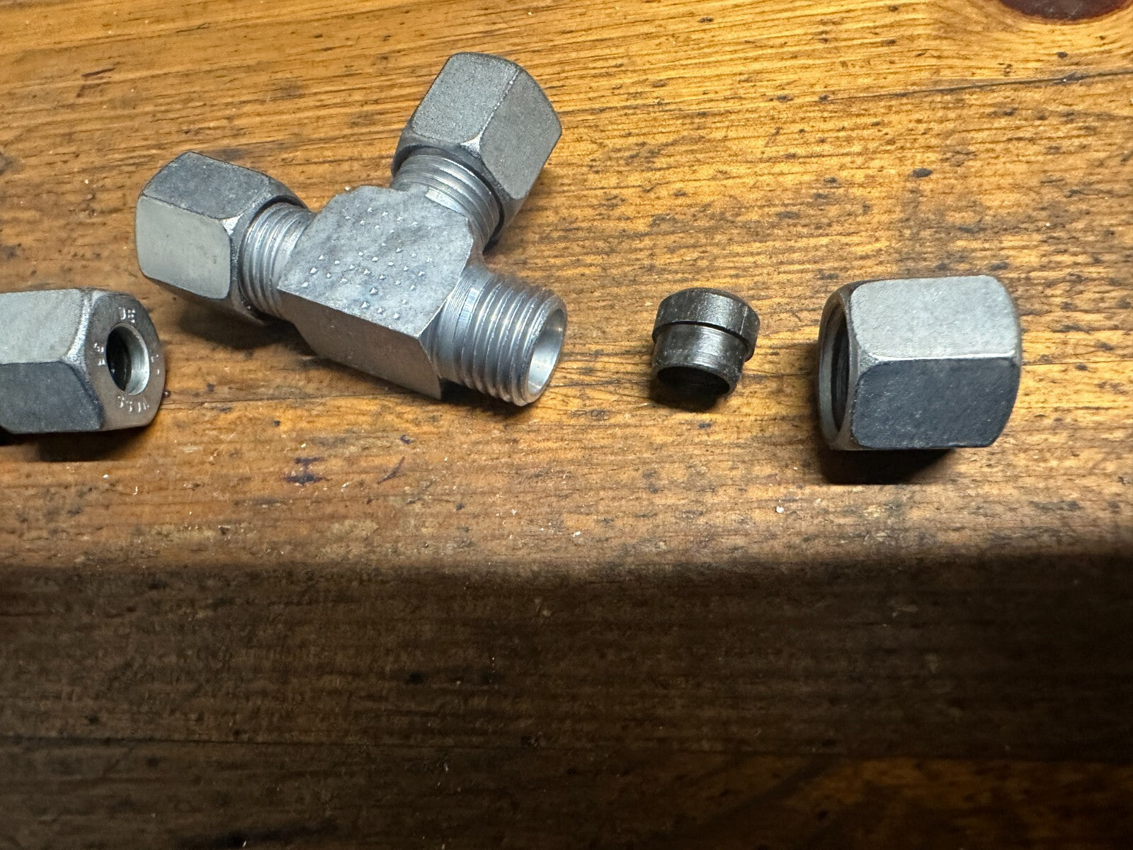 14mm 8L equal T piece Cutting ring Compression Adapter Voss pack of 2