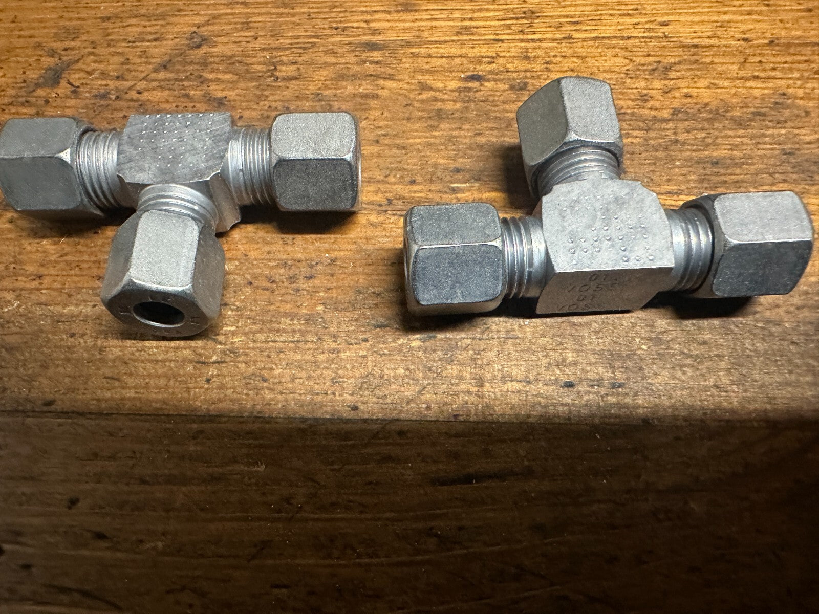 14mm 8L equal T piece Cutting ring Compression Adapter Voss pack of 2