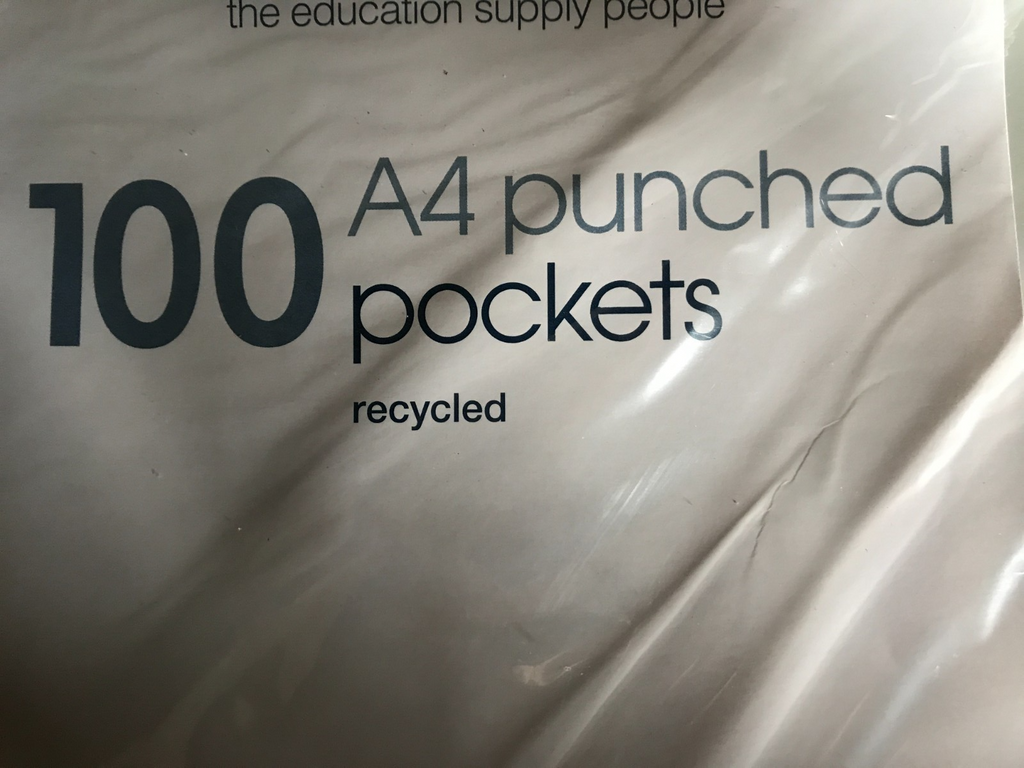 600 X A4 PLASTIC TOP OPENING PUNCHED POCKETS 50 MICRON FILING WALLETS FOLDERS